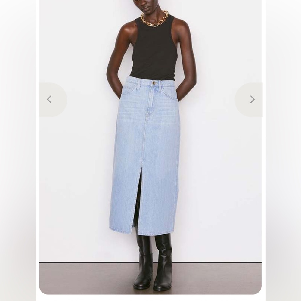 Frame denim maxi skirt